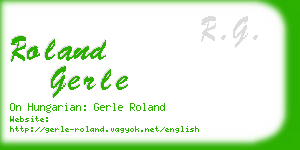 roland gerle business card